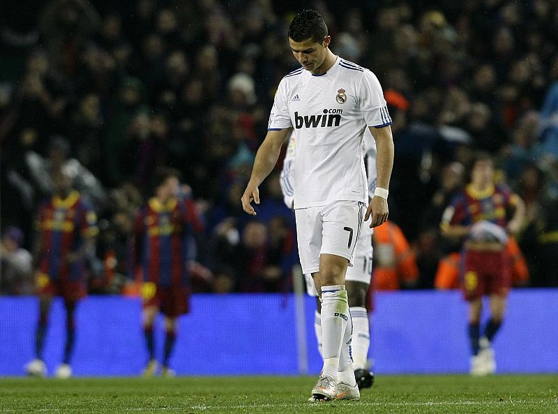 La imagen de Cristiano Ronaldo era la imagen de la debacle madridista.