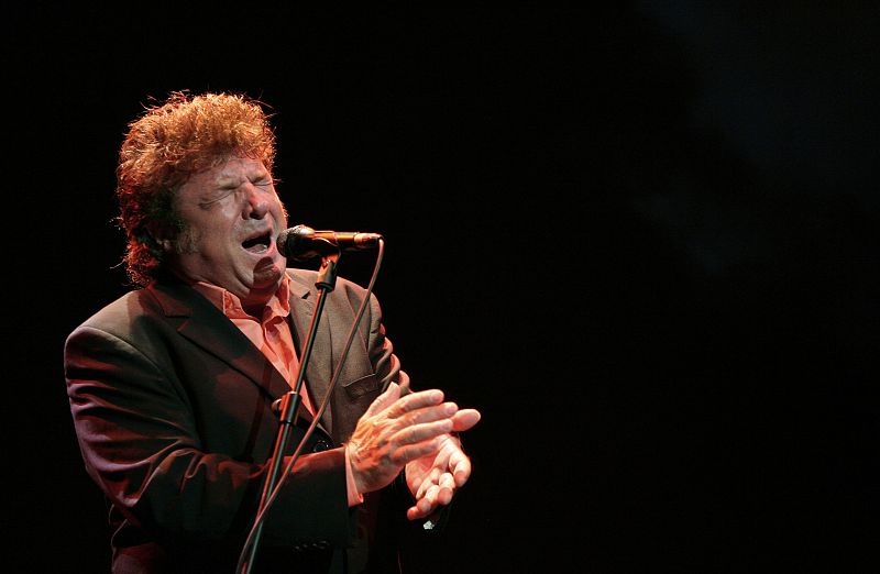 Enrique Morente ofrece un concierto en el festival de Cap Roig en Palafrugell, Girona. 14 de agosto de 2006