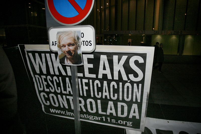 ACTO DE APOYO A JULIAN ASSANGE EN MADRID