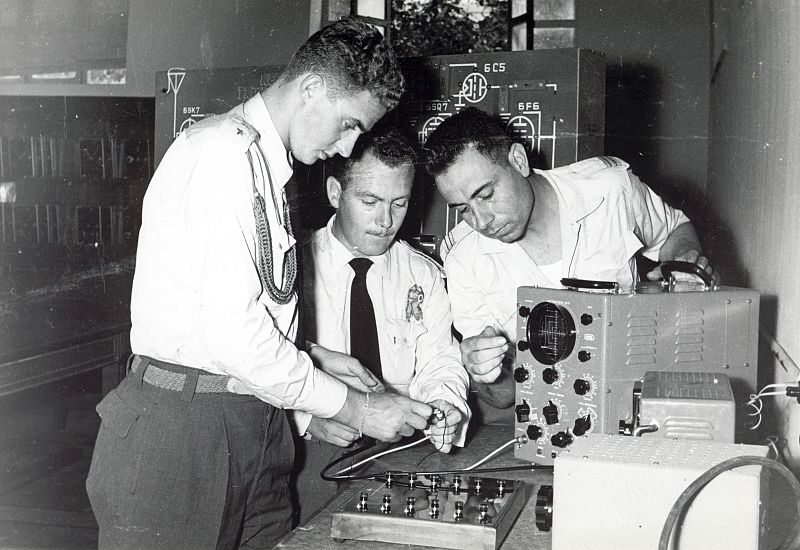 Don Juan Carlos, durante sus años como cadete en la Academia General del Aire de San Javier (Murcia) a finales de los años 50.