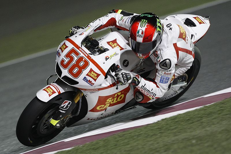Una de la revelaciones en esta pretemporada está siendo el italiano Marco Simoncelli.