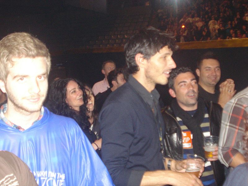 Esperando el comienzo del concierto