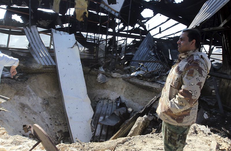 ATAQUES ÁEREOS FUERZAS ALIADAS DESTRUYEN UN ALMACÉN MILITAR EN LIBIA