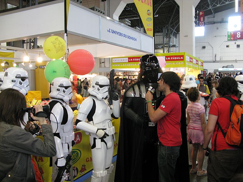 Darth Vader entrevistado por la prensa