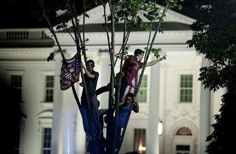 Miles de norteamericanos celebran en Whasington la muerte de Bin Laden