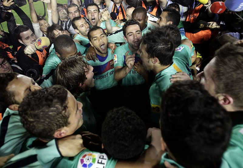 La plantilla del Barça