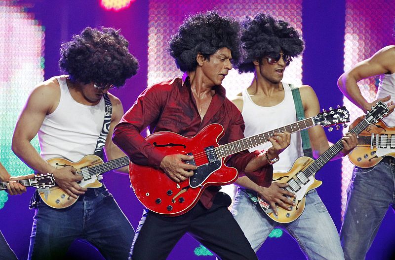 Shah Rukh Khan performs during the IIFA awards show in Toronto