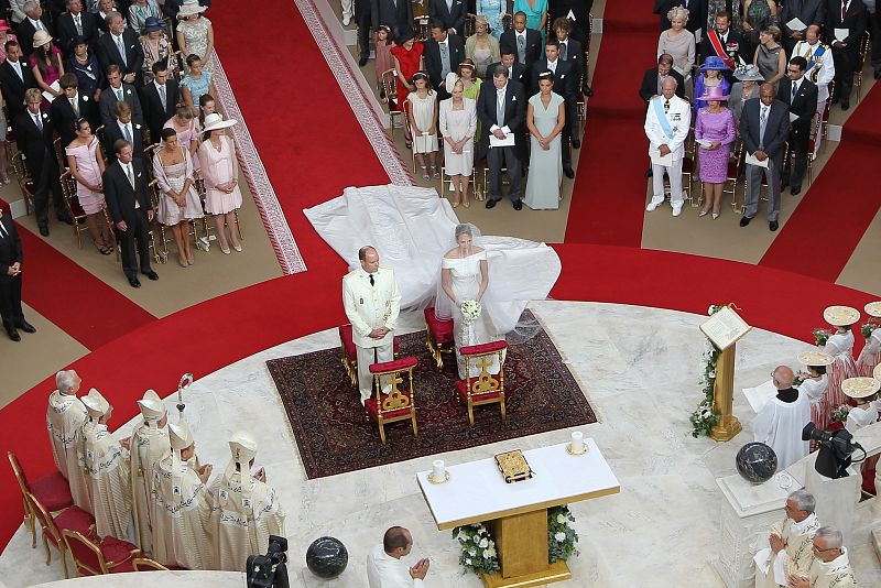 Vista general de momento de la ceremonia religiosa.