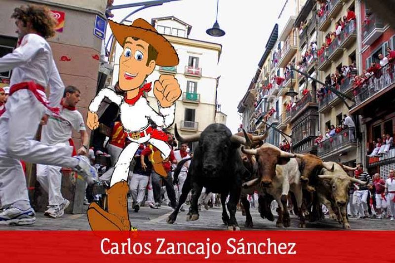 El vaquero de Toy Story, Woody, en los Sanfermines