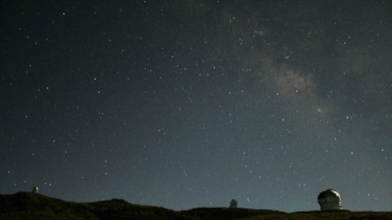 Ejemplo de cielo estrellado en la isla de La Palma. Video de Kike Herrero