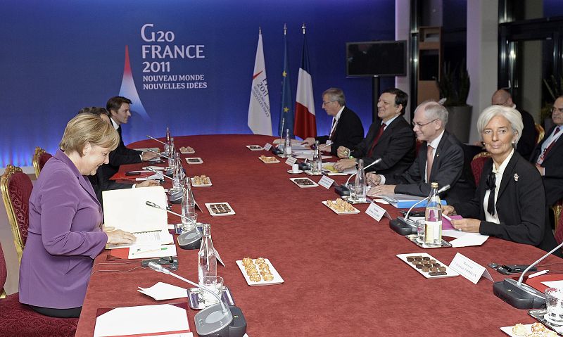 Reunión de emergencia sobre la crisis griega en Cannes