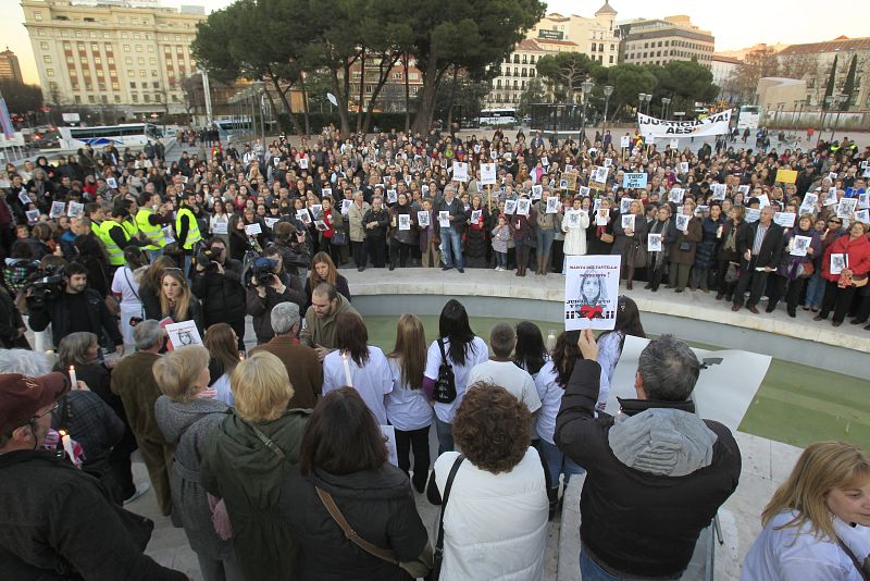 QUINENTAS PERSONAS PIDEN EN MADRID JUSTICIA PARA MARTA DEL CASTILLO