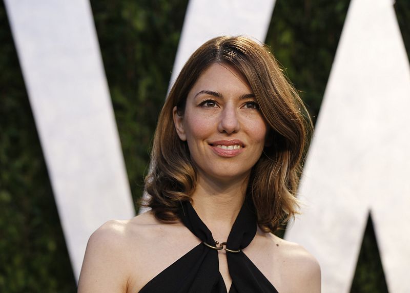 La directora Sofia Coppola a su llegada a la fiesta Vanity Fair Oscar 2012