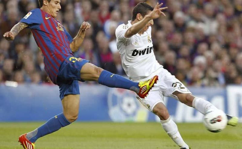 Tello, una de las sorpresas del 11 de Guardiola, con Di María