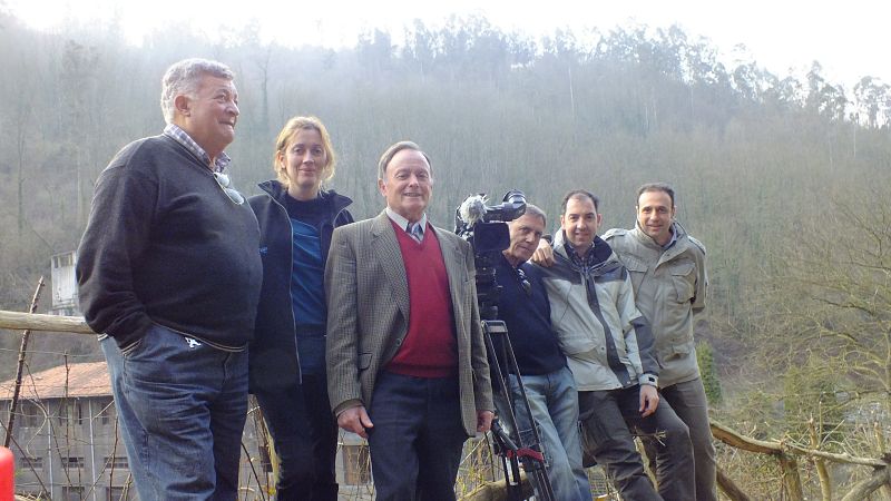 El equipo de 'Documentos TV' con "Pity" y Severino Arias