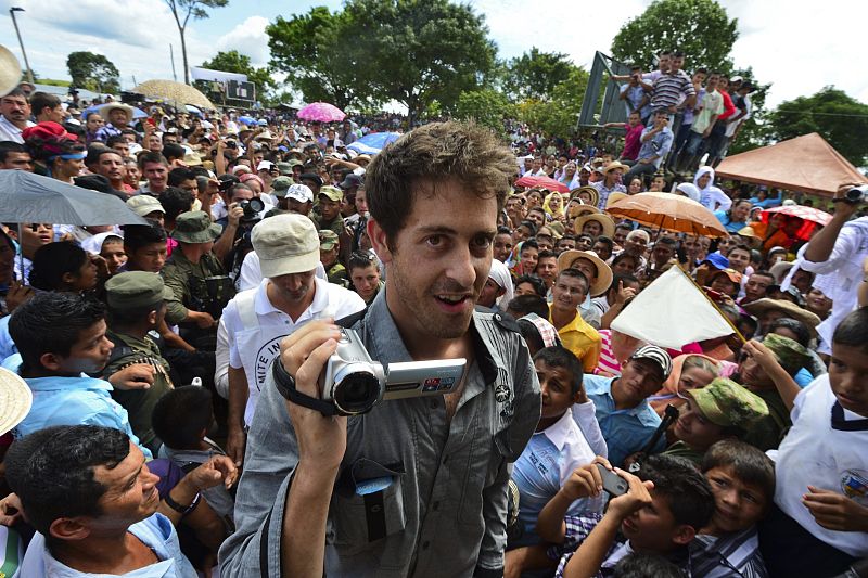 Romeo Langlois, periodista francés liberado por las FARC.