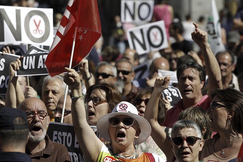 CONCENTRACIÓN FUNCIONARIOS EN LA PUERTA DEL SOL