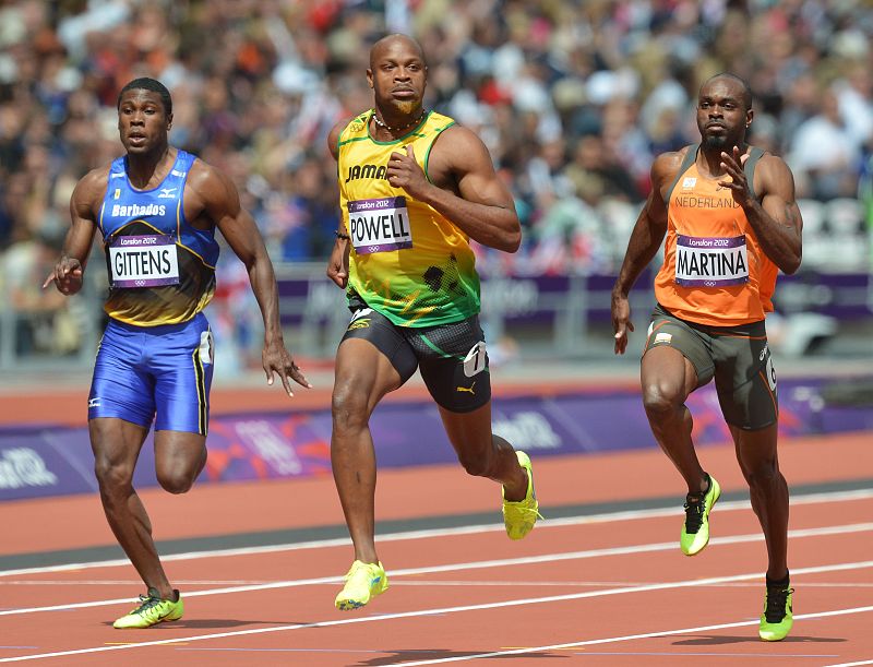 Asafa Powell deja clara su superioridad ante Ramon Gittens y Churandy Martina