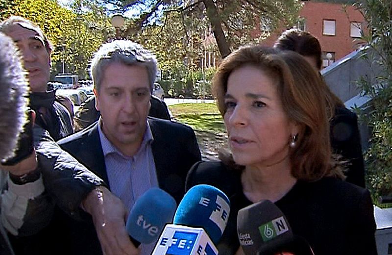 LA ALCALDESA DE MADRID ATIENDE A LOS MEDIOS EN AL ANATÓMICO FORENSE