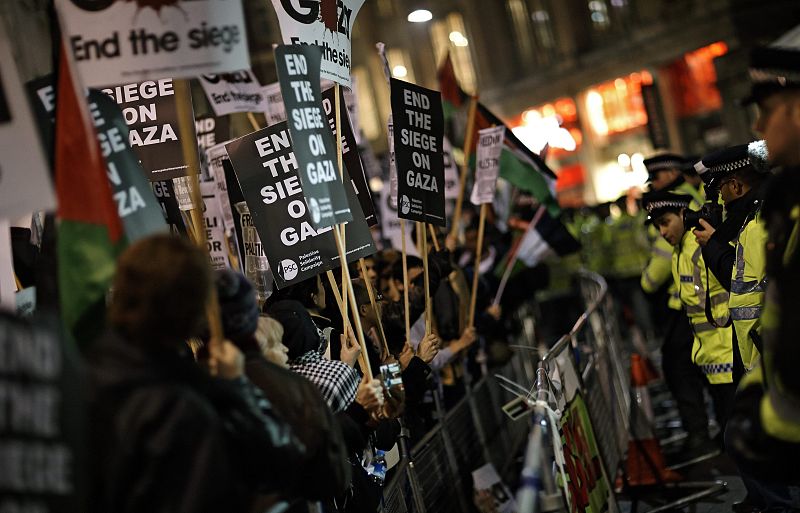 Marcha propalestinos en Londres