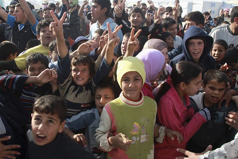Niños sirios en Al Zaatari