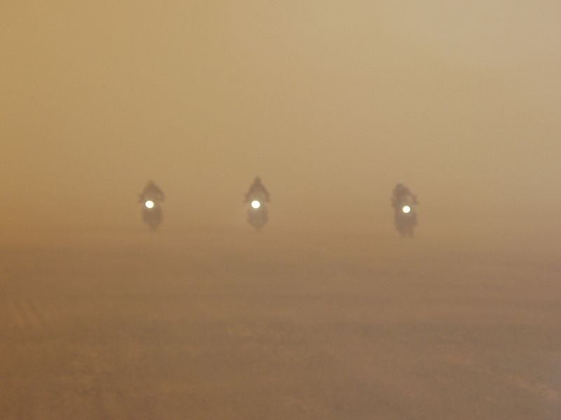 Tormenta de arena en ERGG CHEBBI
