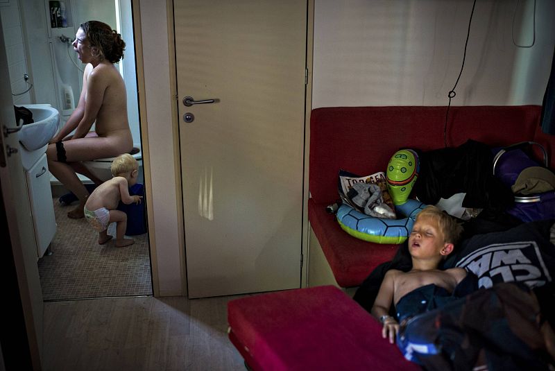 El danés Soren Bidstrup ha ganado el segundo premio de fotografías individuales sobre Vida Diaria con esta instantánea de un camping de verano en Jeselo
