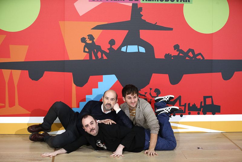 Los actores Carlos Areces, Javier Cámara y Raúl Arévalo.