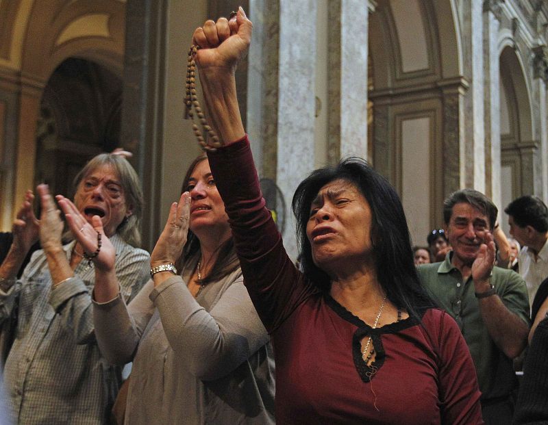 Celebración en la catedral de Buenos Aires por el nombramiento del primer papa argentino, Francisco