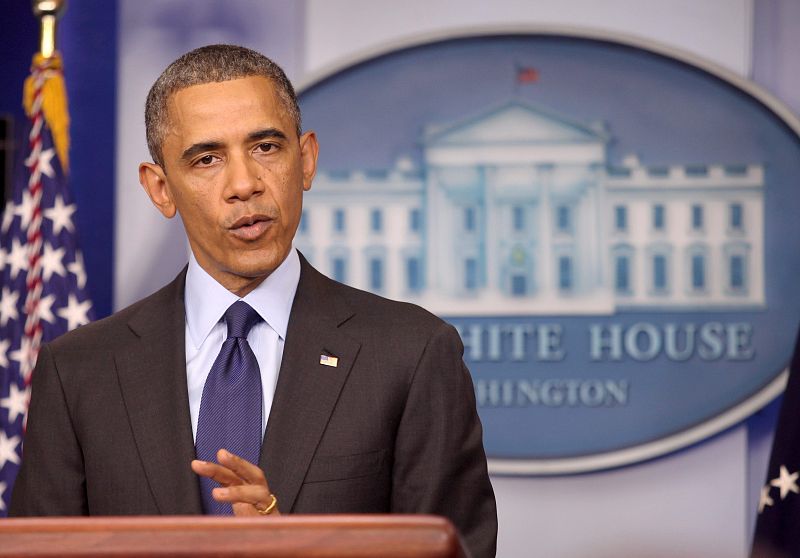 Obama speaks after suspect caught
