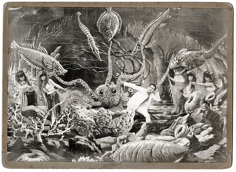 Deux Cents Milles sous les mers ou le Cauchemar du pêcheur [Doscientas millas bajo el mar o La pesadilla de un pescador], 1907. 25º cuadro.