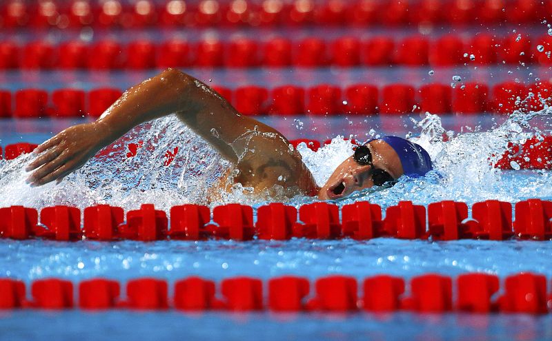 Spain's Belmonte Garcia swims in the women's 800m freestyle heats during the World Swimming Championships in Barcelona
