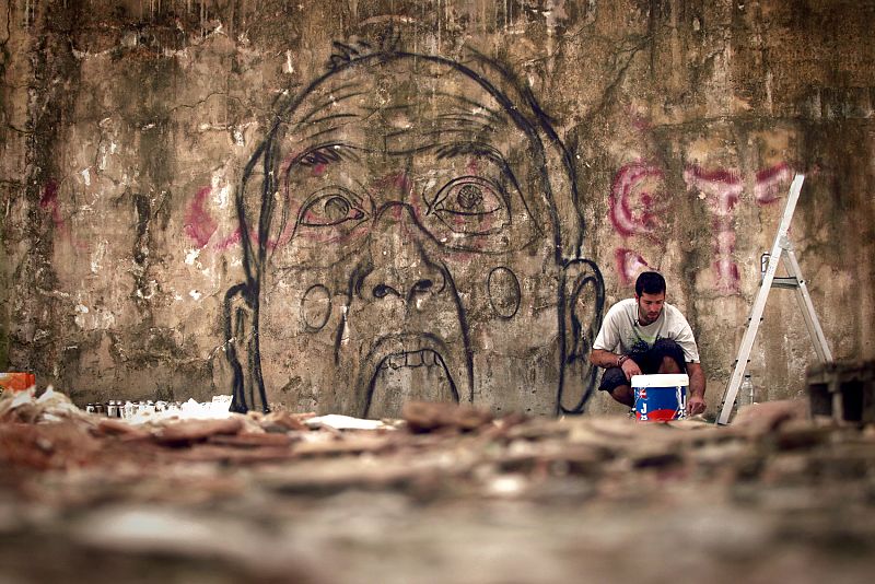 Belin prepara su grafiti para ¡Atención obras!