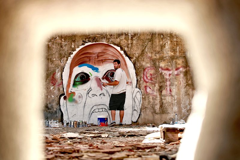 Belin prepara su grafiti para ¡Atención obras!