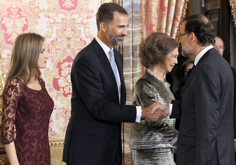 RECEPCIÓN EN EL PALACIO REAL CON MOTIVO DEL DÍA DE LA FIESTA NACIONAL