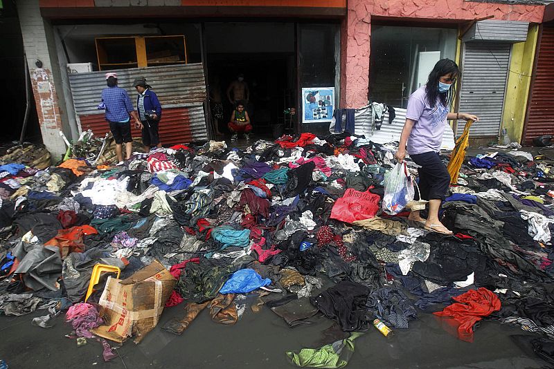 La ciudad de Tacloban, en la provincia de Leyte, ha quedado devastada