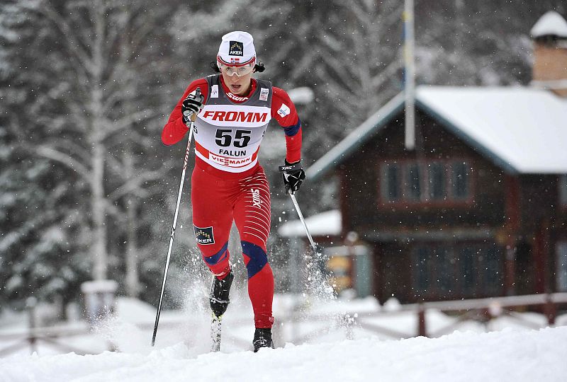 La esquiadora de fondo noruega Marit Bjorgen