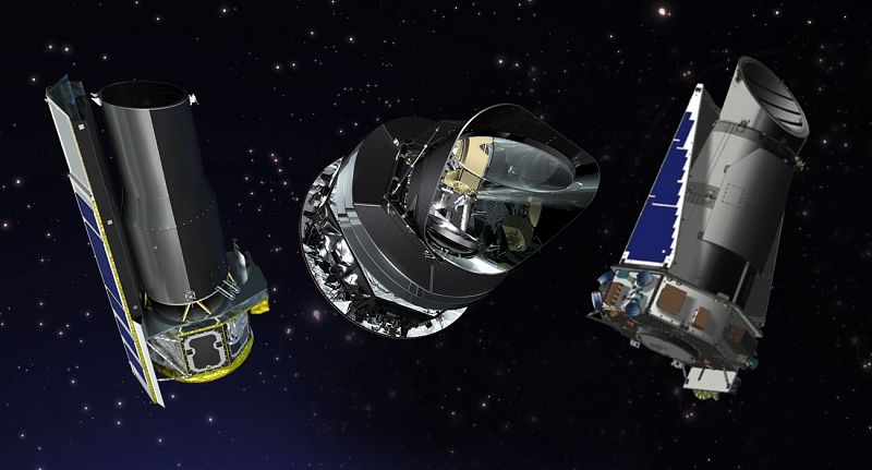 Ilustración del telescopio espacial Kepler.