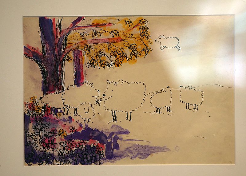 Dibujo realizado por John Lennon, a subasta en Nueva York