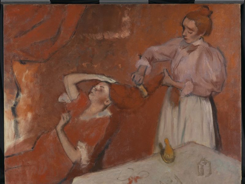 Hilaire Germain Edgar Degas. Peinando el cabello