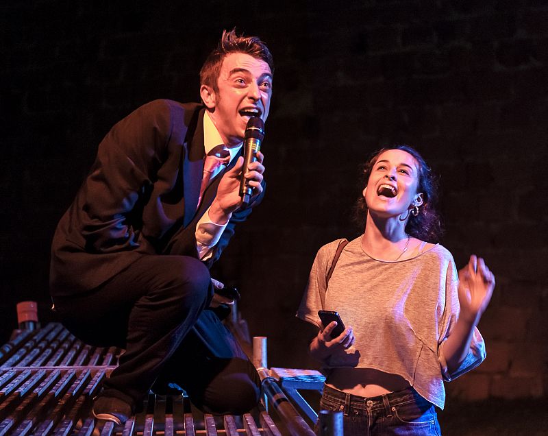 Un momento del estreno de MURS, de La Fura dels Baus