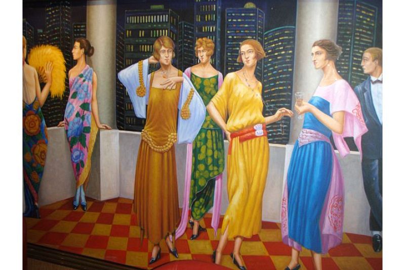 Mural de los años 20.