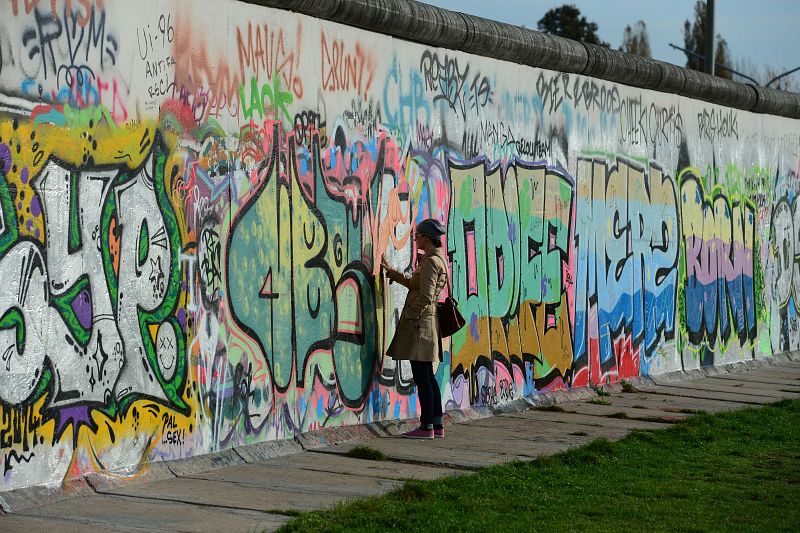 La East Side Gallery es el tramo más largo de Muro que logró sobrevivir.