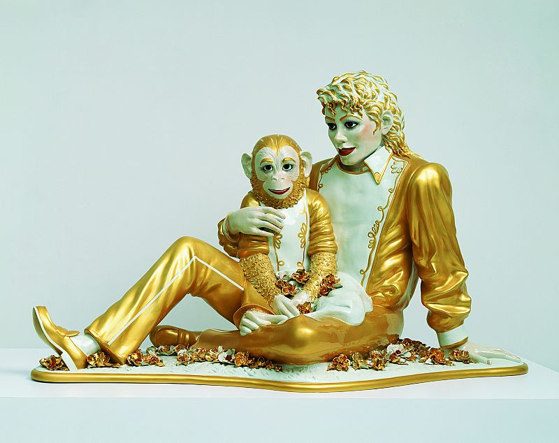 Jeff Koons, "Michael Jackson y Bubbles" (1988)