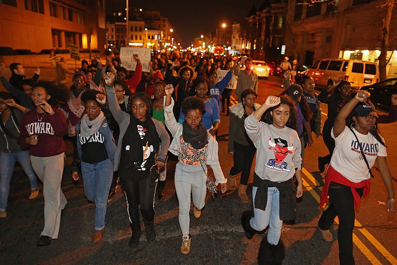 Estudiantes de Washington DC también se manifiestan.