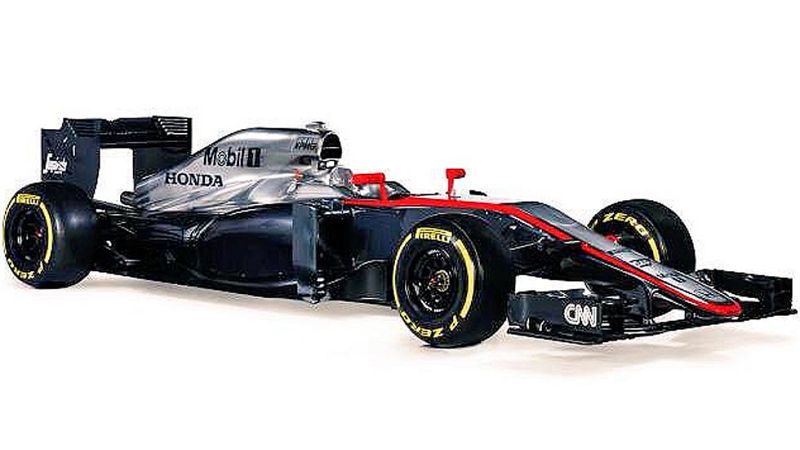 Imagen del monoplaza de McLaren con el que Fernando Alonso y Jenson Button competirán en F1.