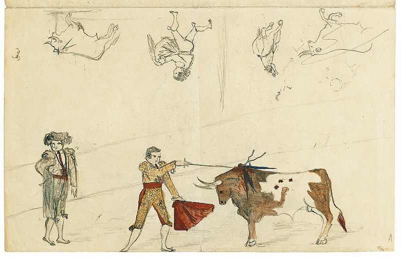 Pablo  Picasso, "Escena  de  corrida" (A  Coruña, 1892)