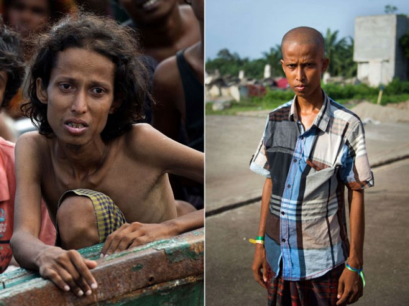 Yusuf, 22 años. Tras llegar en barco a Indonesia, se encuentra refugiado en el campo de internamiento de Bayeun.