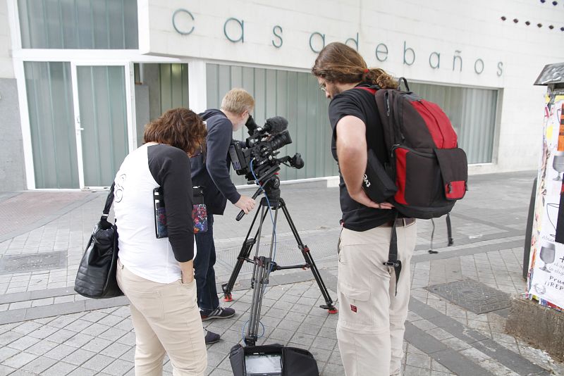 Grabación de un reportaje sobre el Rastro de Madrid con cámara 4K
