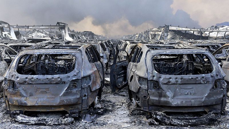 Las autoridades creen que la explosión se ha producido en un depósito de material inflamable